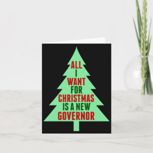Tarjeta Humor Navideño Divertido Anti Gobernador Político