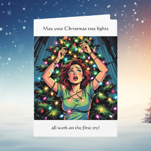 Tarjeta Humor Navideño Divertido y Sarcástico