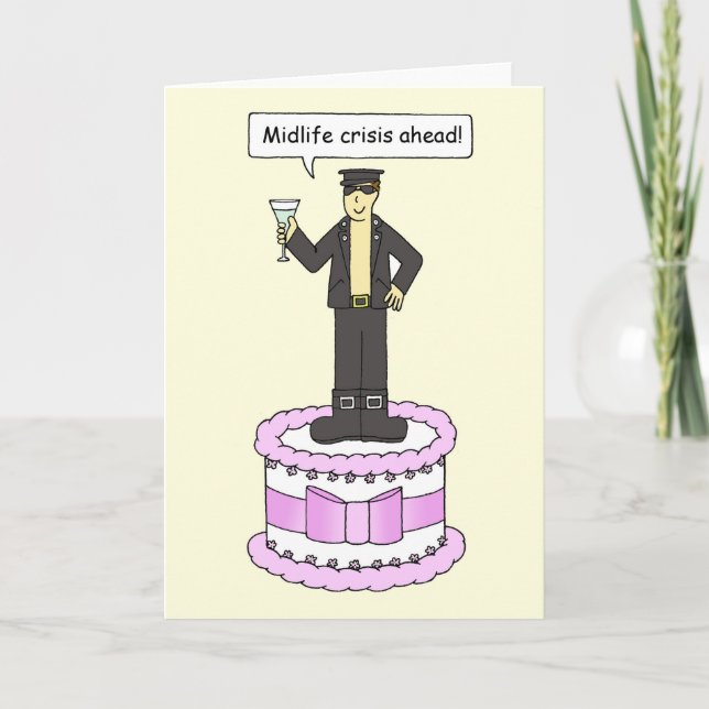 Tarjeta Humor Personalizado de cumpleaños por crisis de vi (Anverso)