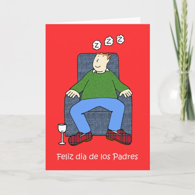 Tarjeta Humor Personalizado del Día del Padre en España (Anverso)