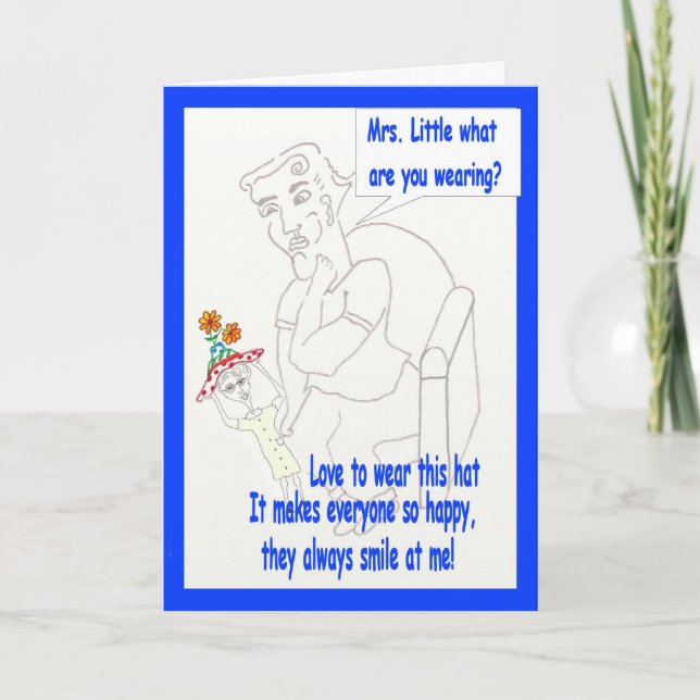 Tarjeta Humor personalizado Feliz cumpleaños (Anverso)