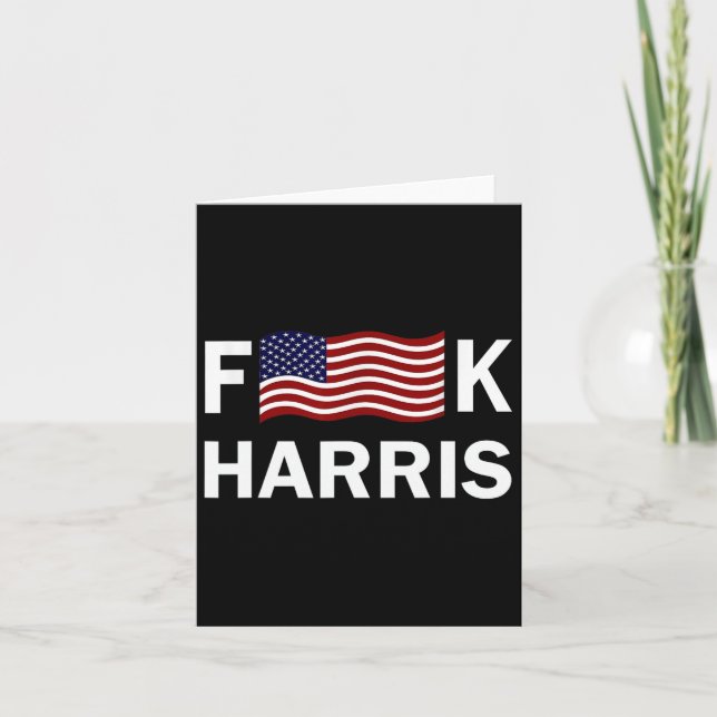 Tarjeta Humor político de Kamala Harris Conservative Repub (Anverso)