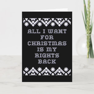 Tarjeta Humor político de Navidad Dicho de Navidad Pro Tru
