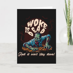 Tarjeta Humor político zombiano que despertó está muerto e