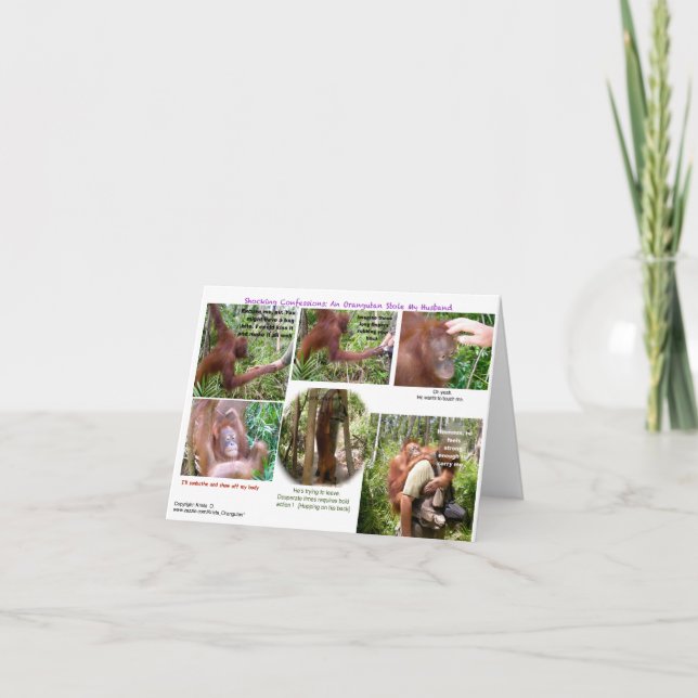 Tarjeta Humor romántico de la fauna (Anverso)