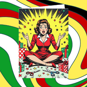 Tarjeta Humor sarcástico divertido de Navidad