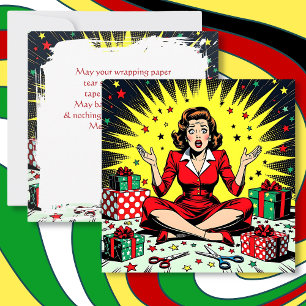Tarjeta Humor sarcástico divertido de Navidad
