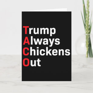 Tarjeta Humor Taco Trump Siempre se Rinde 