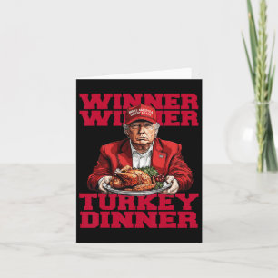 Tarjeta Humor Tendencia Trump Ganador Ganador Cena De Pavo