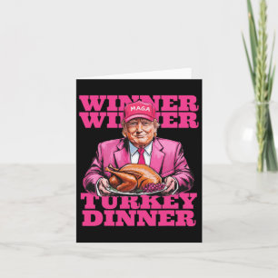 Tarjeta Humor Trump Ganador Ganador Cena De Pavo Divertido