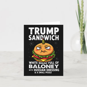 Tarjeta Humor Trump Sandwich