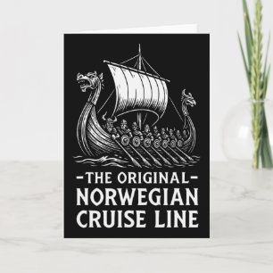 Tarjeta Humor vikingo original de Norwegian Cruise Line di