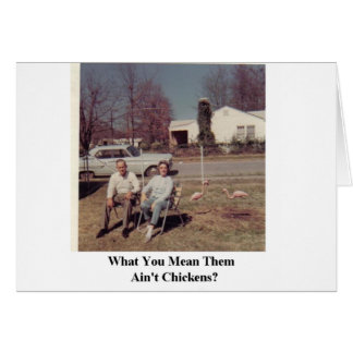 tarjeta humorística flamencos rosados