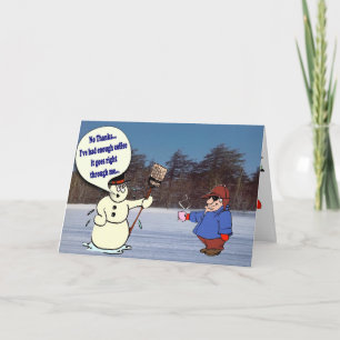 Tarjeta humorística para navidades