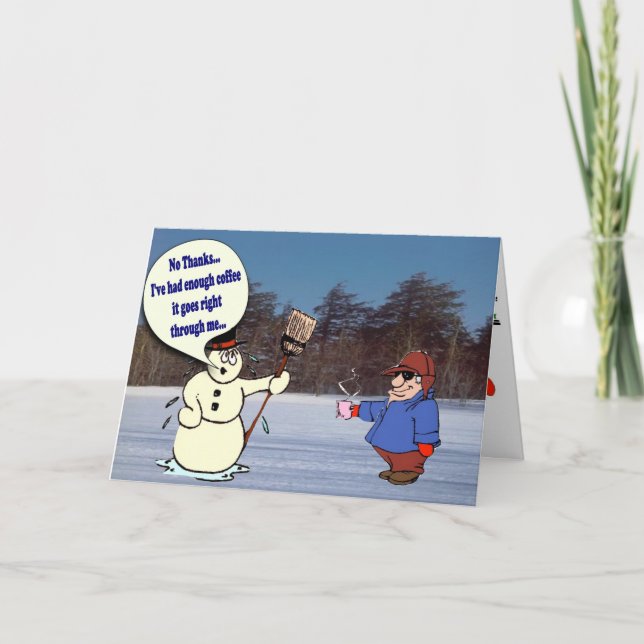 Tarjeta humorística para navidades (Anverso)