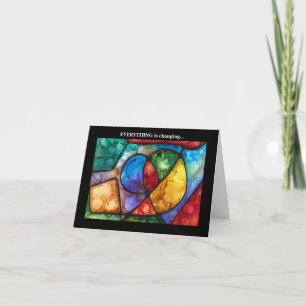 Tarjeta Humorísticamente serio... Todo está cambiando.