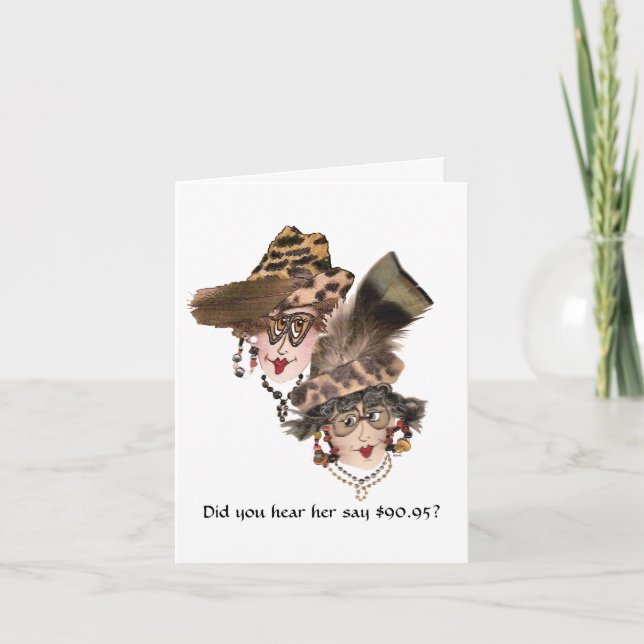 Tarjeta Humorístico 91º cumpleaños para las mujeres (Anverso)