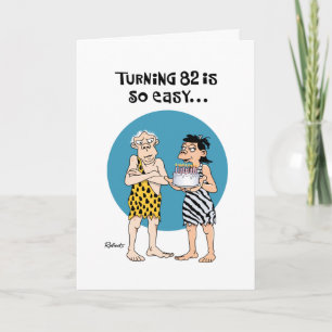Tarjeta Humorístico cumpleaños 82