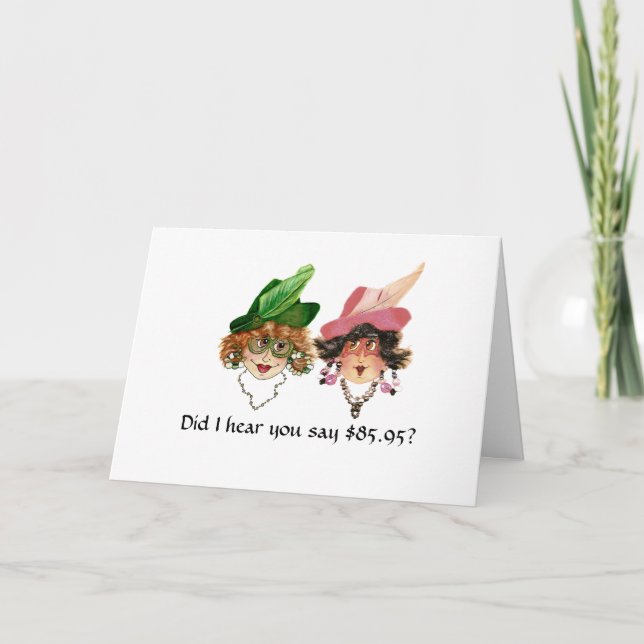 Tarjeta Humorístico cumpleaños 86 para las mujeres (Anverso)
