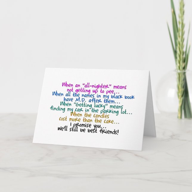 TARJETA HUMORÍSTICO "CUMPLEAÑOS MUTUOS" PARA MI ***DOLOR** (Anverso)