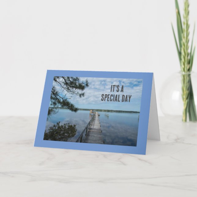 TARJETA HUMORÍSTICO LAGO ENTHUSIAST BIRTHDAY WISY (Anverso)