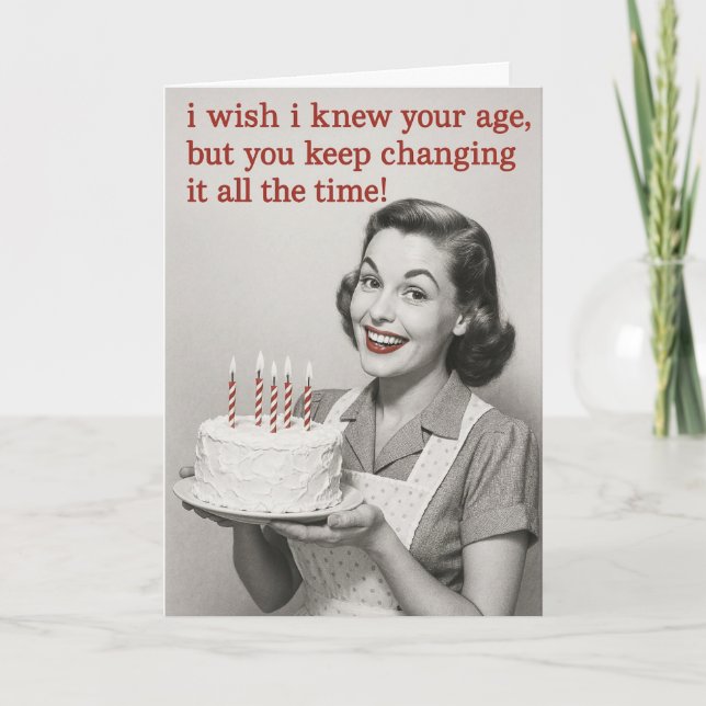 Tarjeta Humorous Birthday card (Anverso)