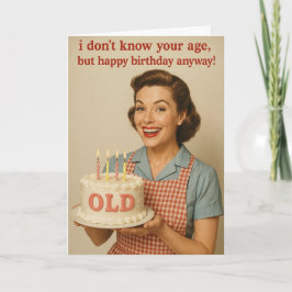 Tarjeta Humorous Birthday card for that special friend!