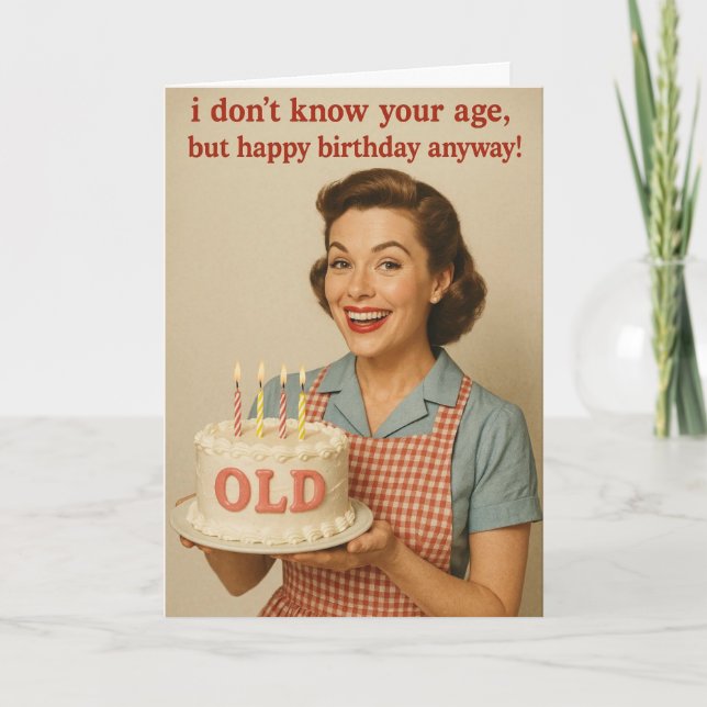 Tarjeta Humorous Birthday card for that special friend! (Anverso)