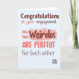 Tarjeta Humorous Engagement Card for the Couple