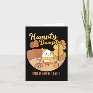 Tarjeta Humpty Dumpty de Mujeres Tuvo Una Gran Caída Huevo