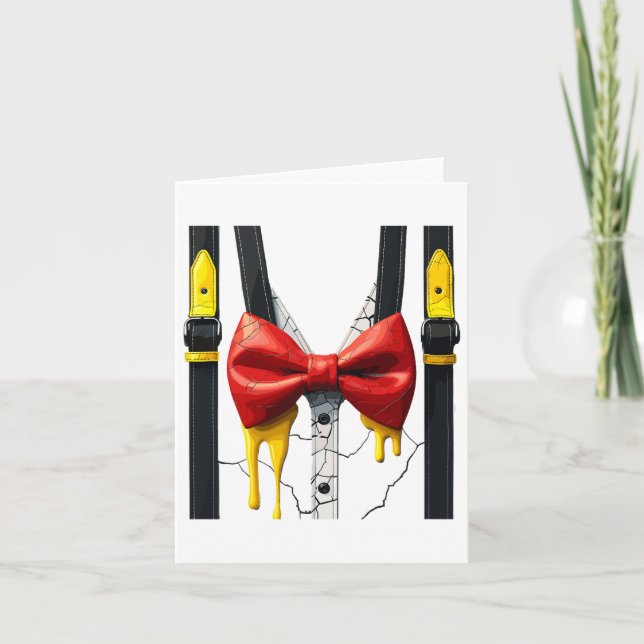 Tarjeta Humpty Dumpty Halloween disstume huevo machacado (Anverso)