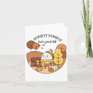 Tarjeta Humpty Dumpty Tuvo Una Gran Caída
