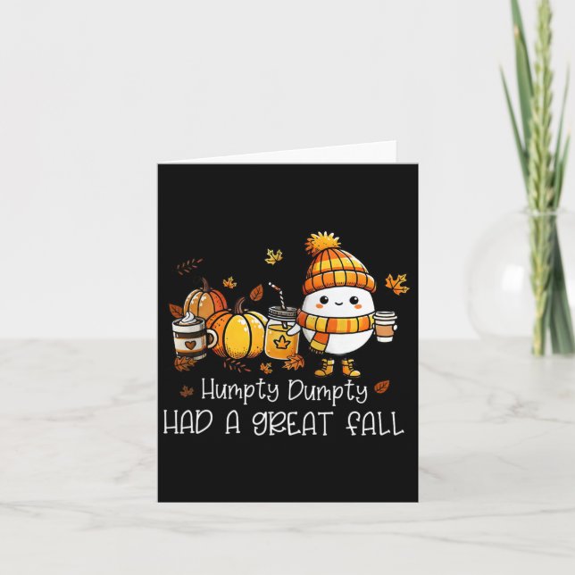 Tarjeta Humpty Dumpty Tuvo Una Gran Caída De Acción De Gra (Anverso)