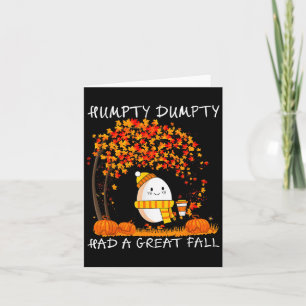 Tarjeta Humpty Dumpty Tuvo Una Gran Caída De Acción De Gra