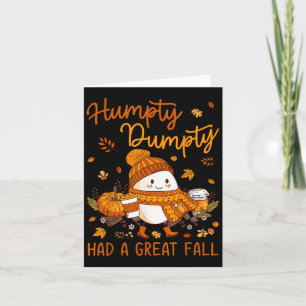 Tarjeta Humpty Dumpty Tuvo Una Gran Caída De Acción De Gra