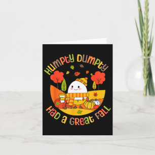 Tarjeta Humpty Dumpty Tuvo Una Gran Caída Día de Acción de