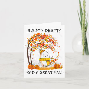 Tarjeta Humpty Dumpty Tuvo Una Gran Caída El Otoño De Acci