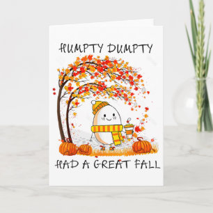 Tarjeta Humpty Dumpty Tuvo Una Gran Caída El Otoño De Acci
