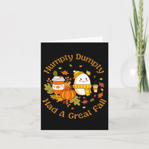 Tarjeta Humpty Dumpty Tuvo Una Gran Caída Graciosa Feliz C