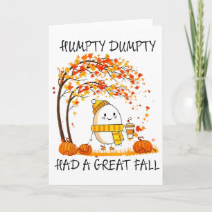 Tarjeta Humpty Dumpty Tuvo Una Gran Caída Huevo Divertido