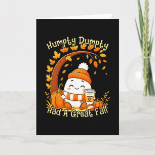 Tarjeta Humpty Dumpty Tuvo Una Gran Caída Otoño Halloween 