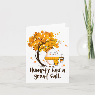 Tarjeta Humpty Tuvo Un Gran Caída Gracioso Chiste De Otoño