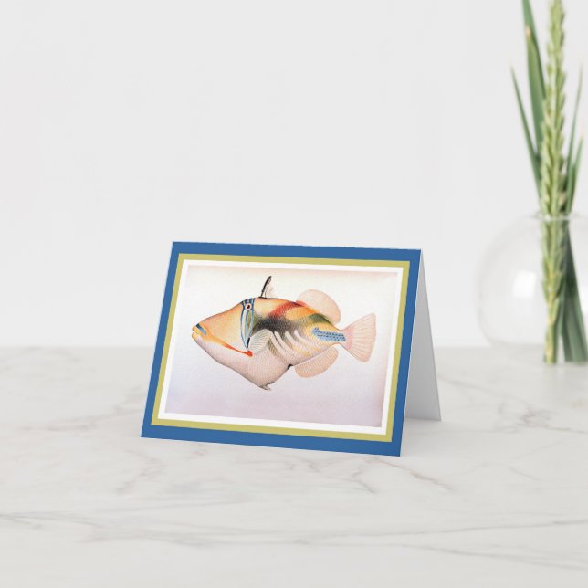 Tarjeta Humuhumu Apua'a Fish (Anverso)