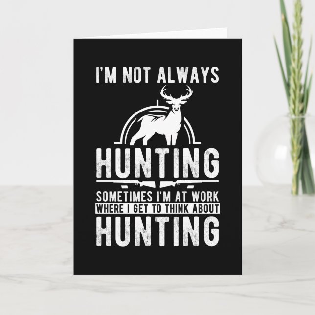 Tarjeta Hunter Gift Deer (Anverso)