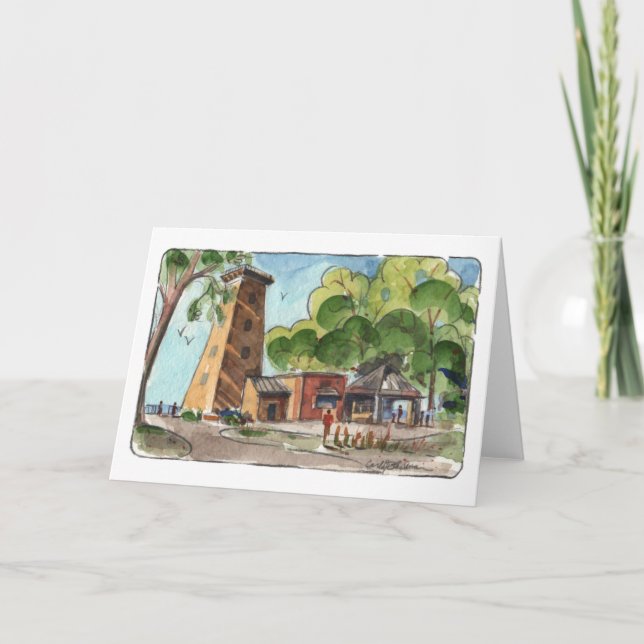 Tarjeta Huntington Beach Folded Greeting Card (Anverso)