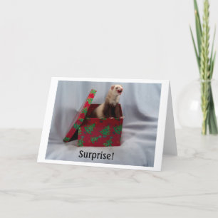 Tarjeta Hurón en una caja Notecards