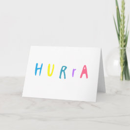 Tarjeta Hurra