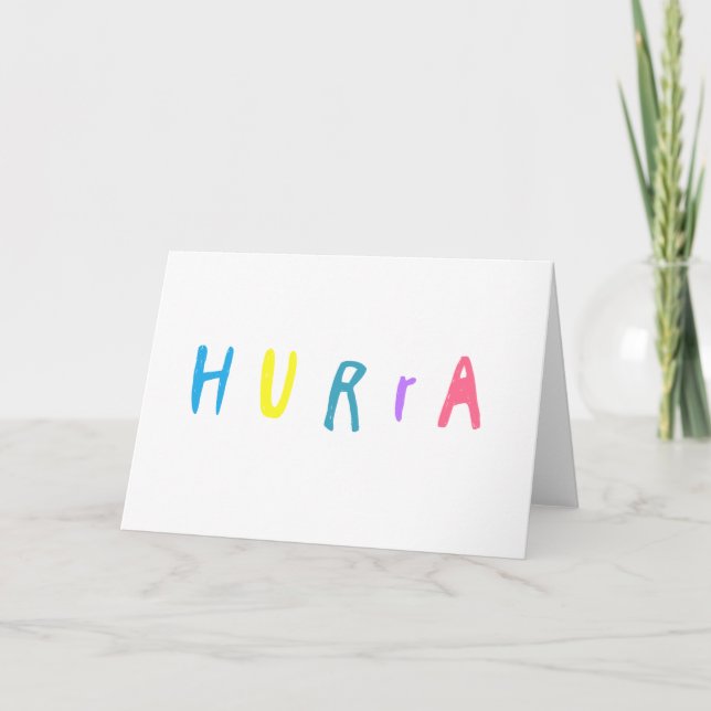 Tarjeta Hurra (Anverso)