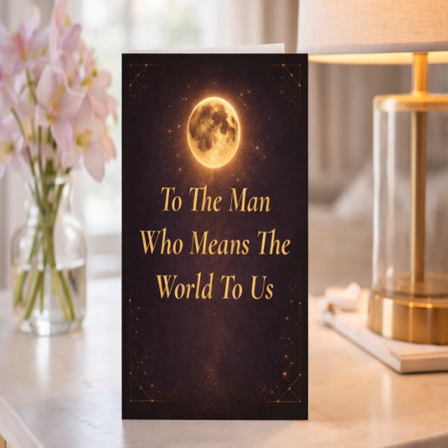 Tarjeta Husband Father’s Day Card Means World to Us (Subido por el creador)