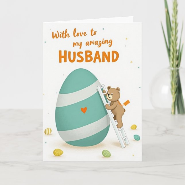 Tarjeta Husband Love Celebration Card (Anverso)